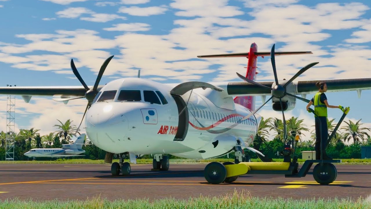 MSFS XBOX | ATR 72 | Island hop from Moorea Island to Bora Bora 🇵🇫 Full IFR flight 