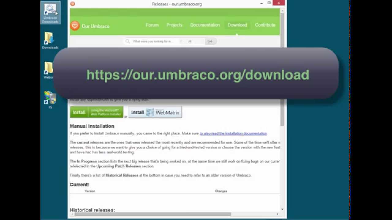 Installing Umbraco with IIS