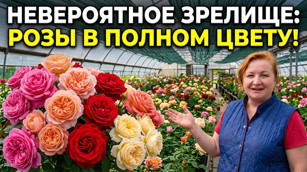 Начало волны цветения роз в садовом центре!