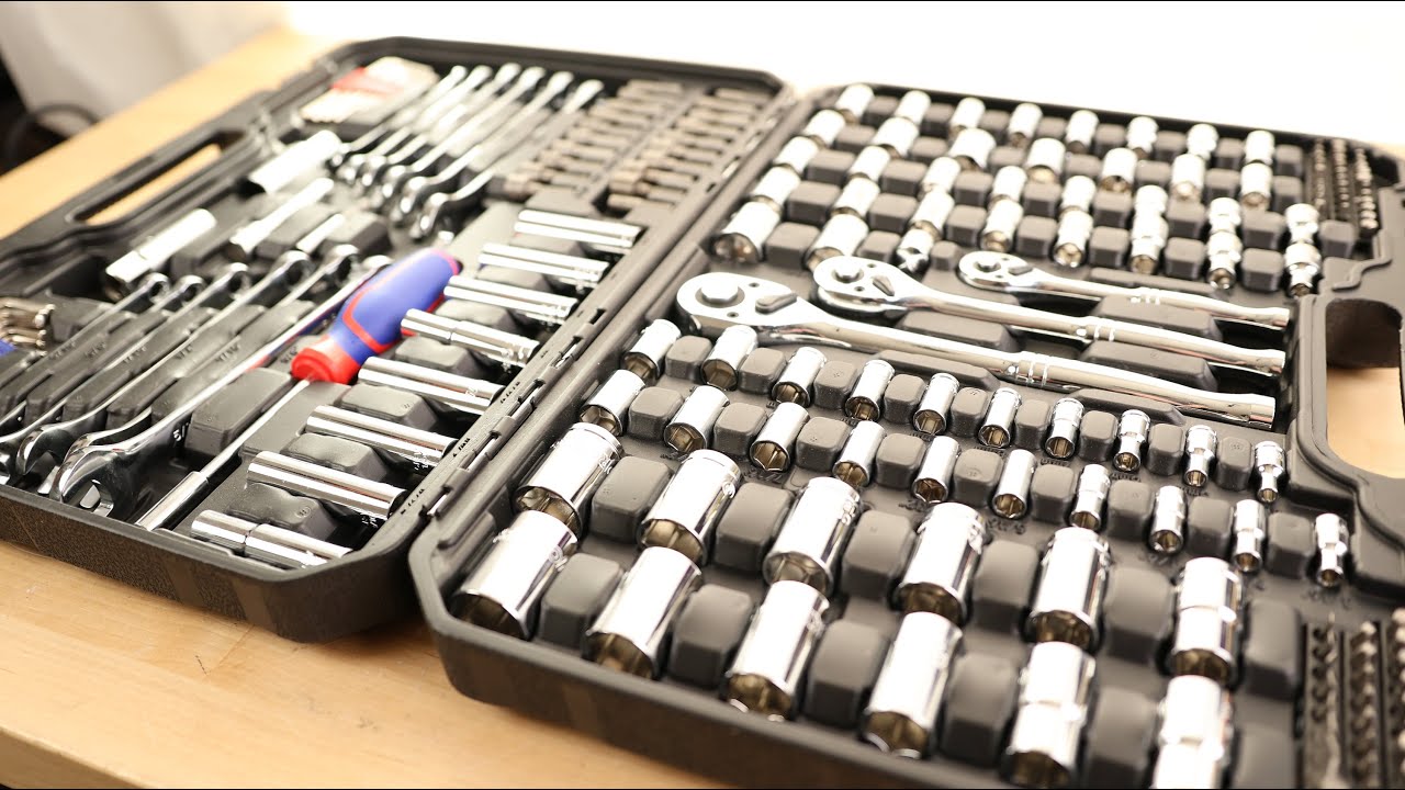 WORKPRO Mechanics Tools Kit and Socket Set, 192-Piece, SAE&Metric