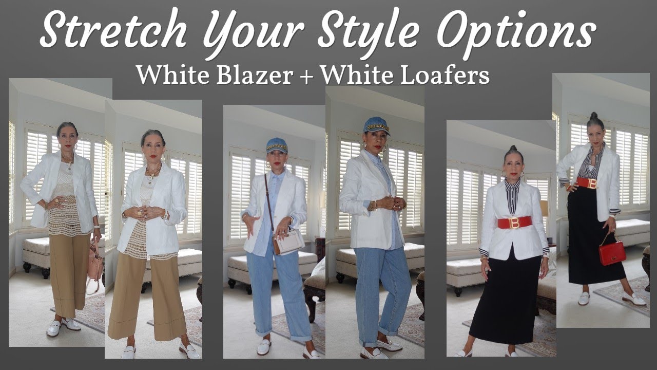 WHITE BLAZER & WHITE LOAFERS STYLING OPTIONS