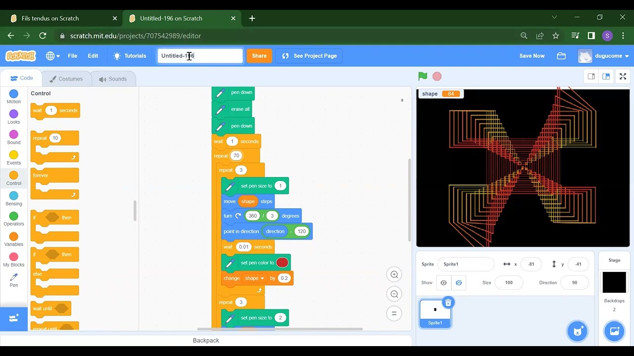 Scratch Tutorial |How to Draw Shapes in Scratch #scratch #scratchtutorials #codeforkids