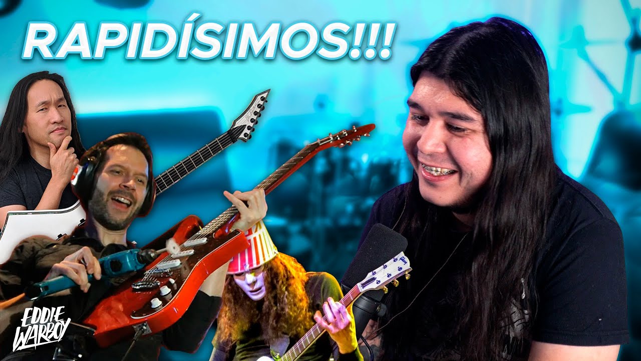 10 GUITARRISTAS EXTREMADAMENTE RÁPIDOS / REACCIÓN | Eddie Warboy