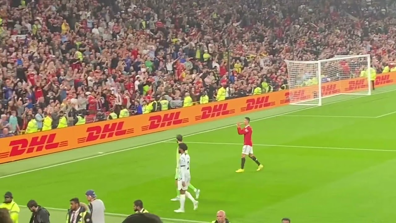 INCREDIBLE atmosphere at Old Trafford as Manchester United supporters celebrate win over Liverpool