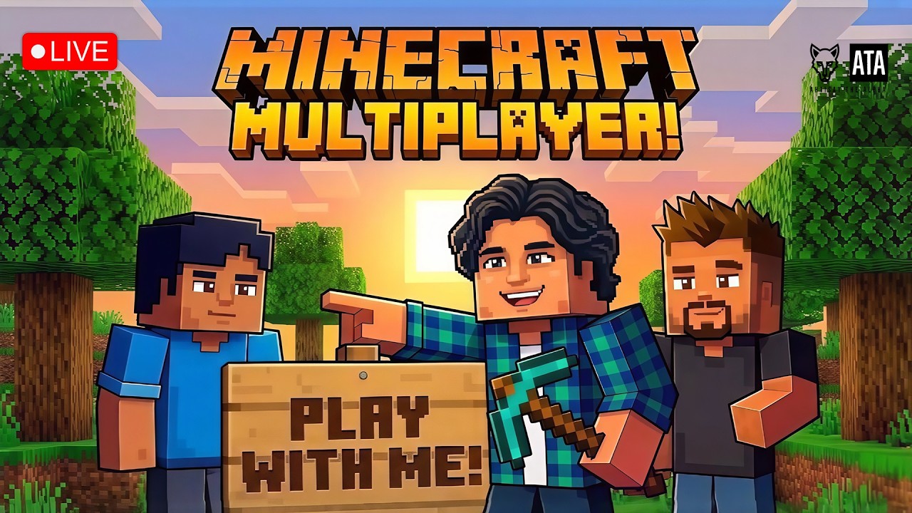 {🛑LIVE} | බ්ලොක් ලෝකේ පිස්සුව 😱🔥 | Minecraft Multiplayer Survival Gameplay with Friends