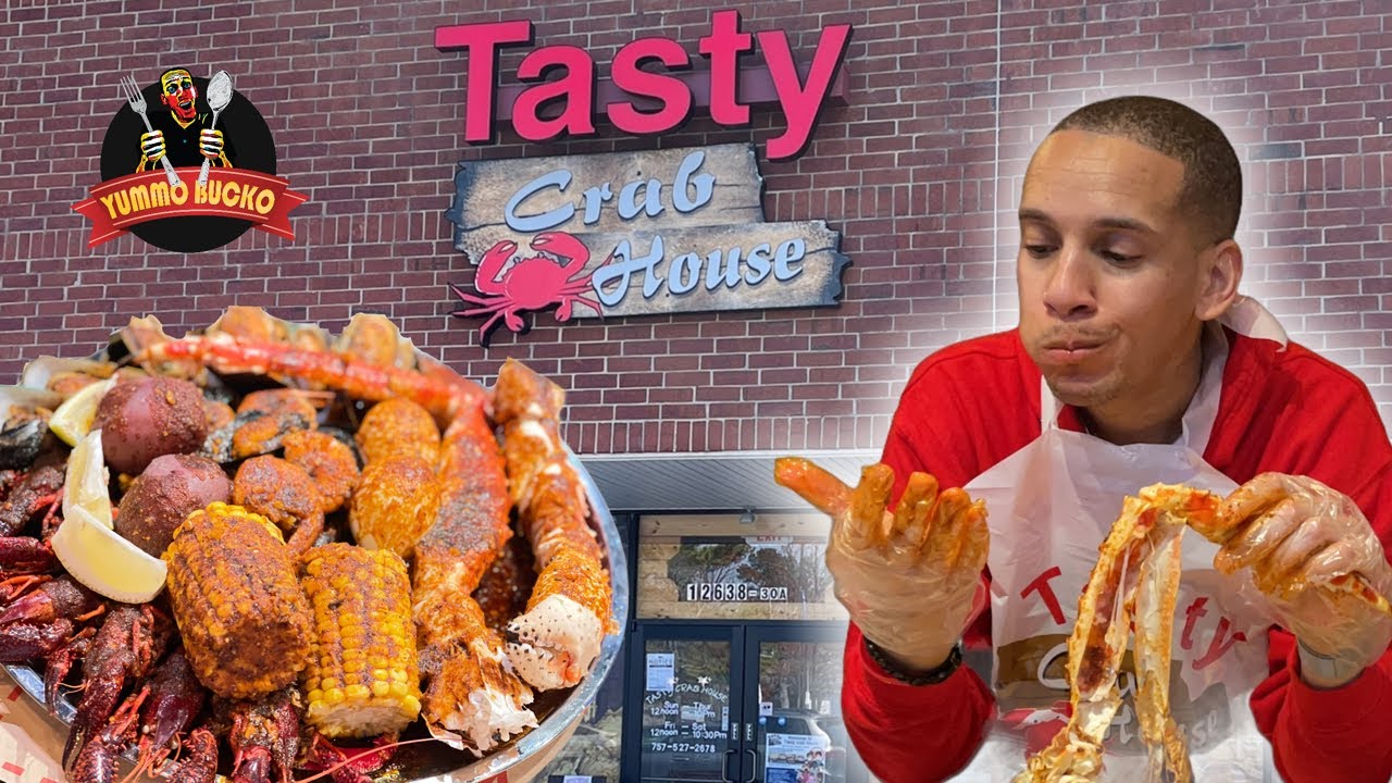 🦀 TASTY CRAB HOUSE 🦀    Huge Seafood Boil 😋