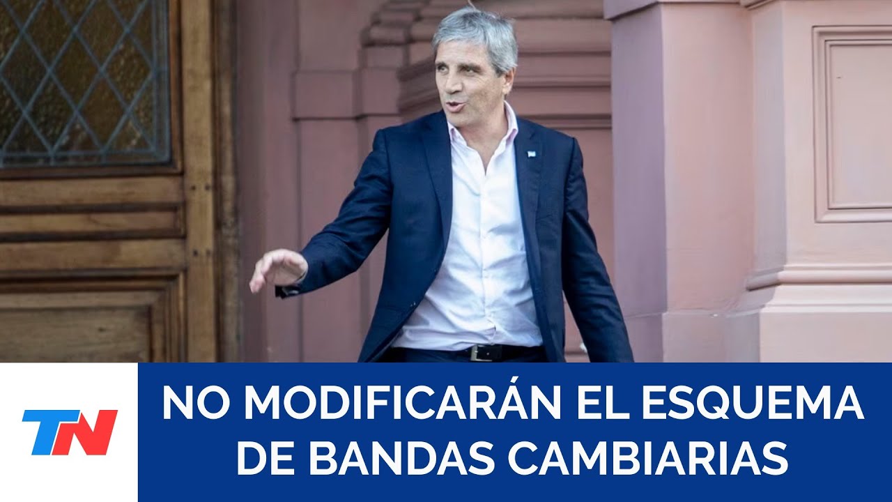 Dólar en alza: Luis Caputo ratificó que no modificará el esquema de bandas cambiarias