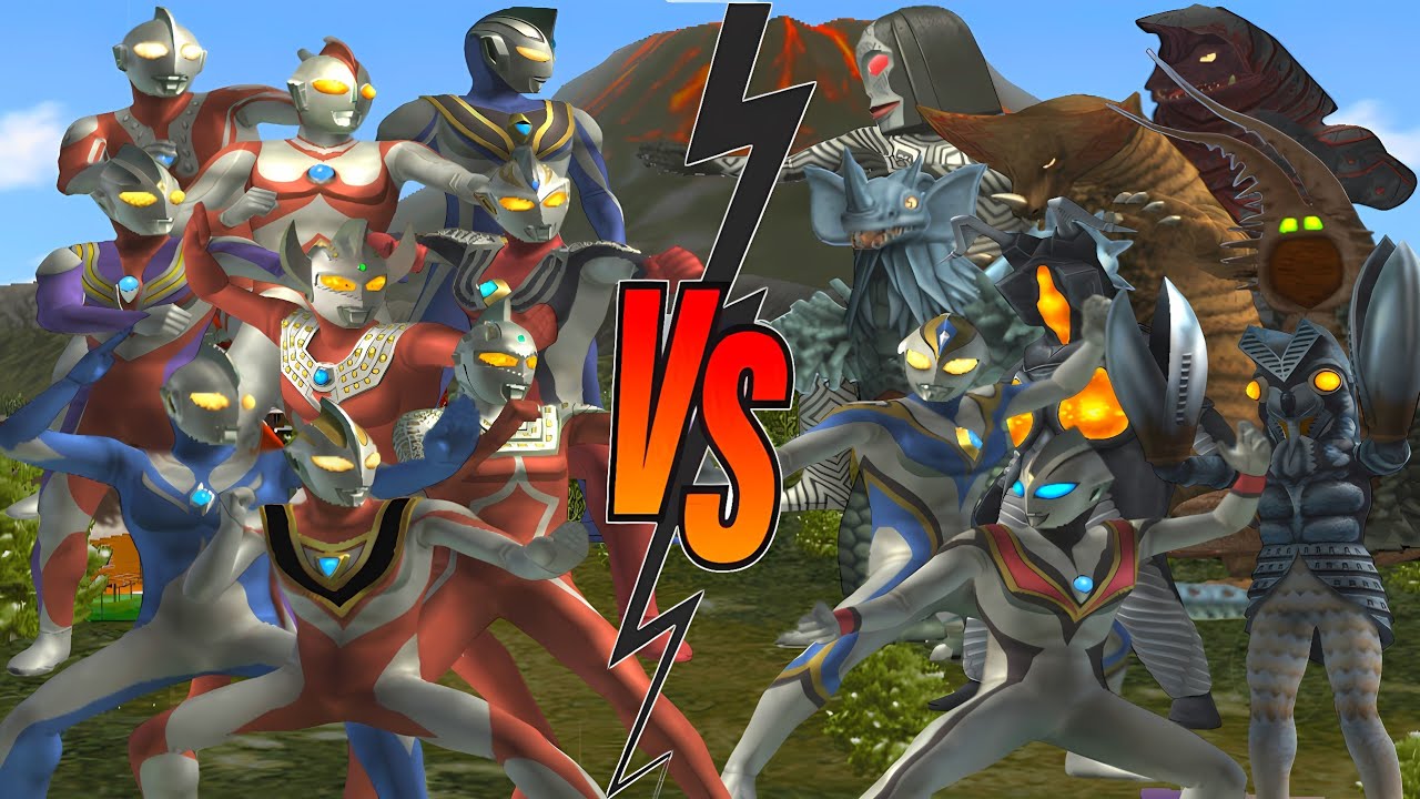 ウルトラマン GAIA VS EVIL TIGA, ULTRAMAN COSMOS VS ALIEN BALTAN, ULTRASEVEN VS IMITATION DYNA #ウルトラマン #怪獣