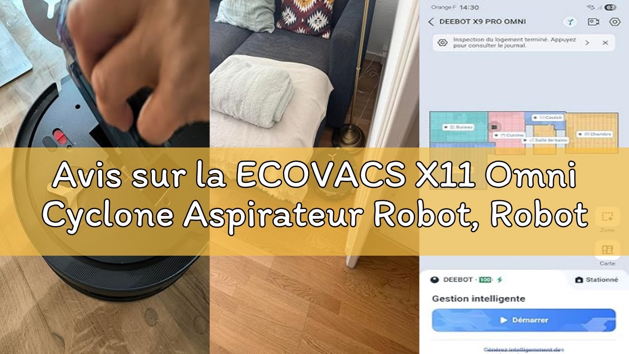 Avis sur la ECOVACS X11 Omni Cyclone Aspirateur Robot, Robot Aspirateur Laveur avec Blast et Puissan