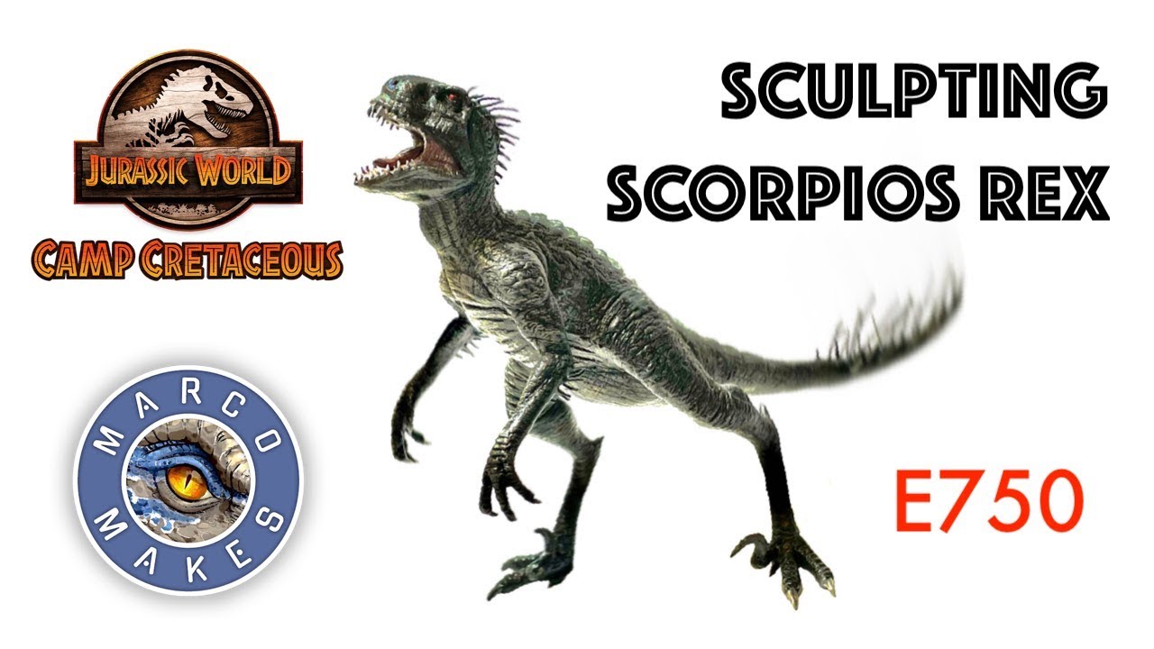 Sculpting the SCORPIOS REX from Jurassic World: Camp Cretaceous - DIY dinosaur figure tutorial