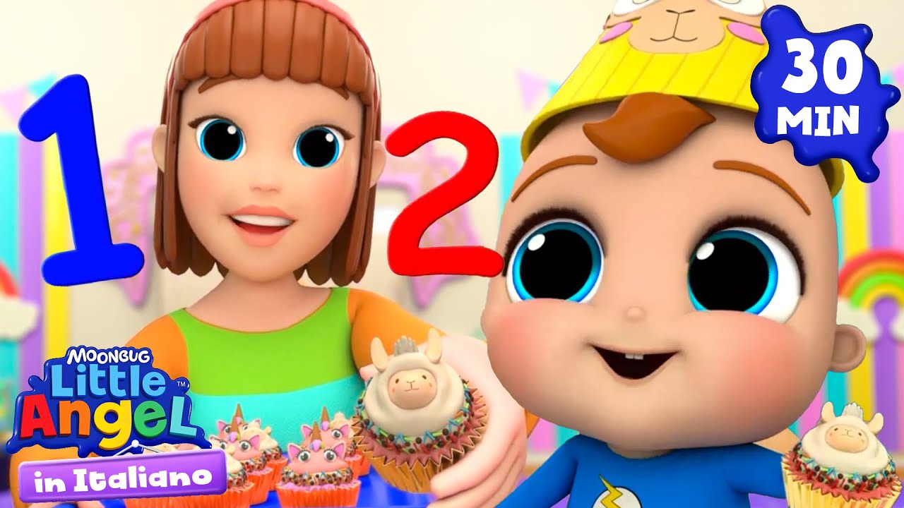 Imparare i numeri con Gianni: è Facile! | Little Angel Italiano | Cartoni Animati con Gianni Piccino