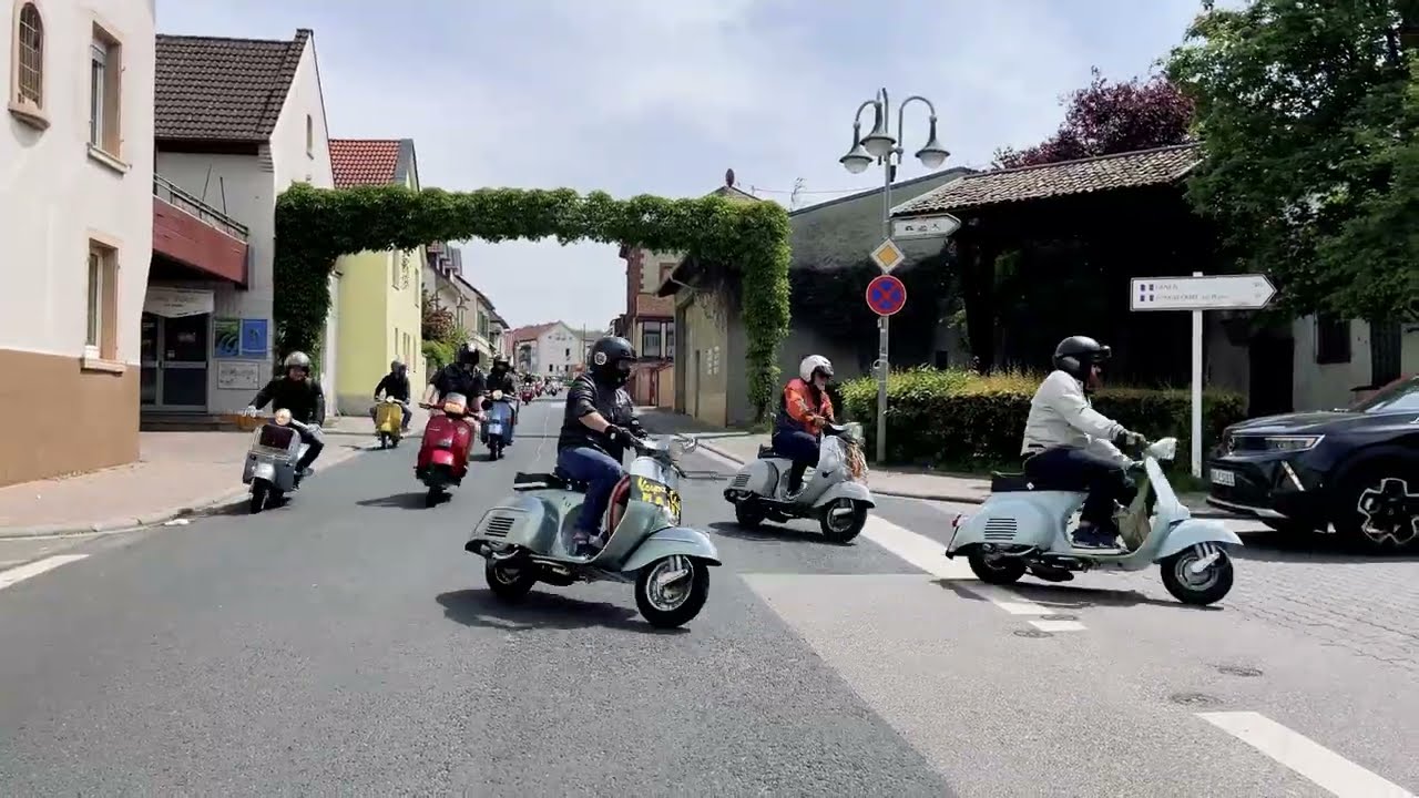 Anrollern 2023 beim Vespa Club Mainz