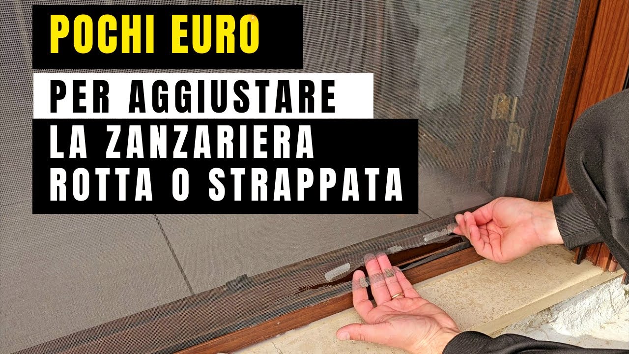 Come Riparare Una Zanzariera Rotta O Strappata - fai da te