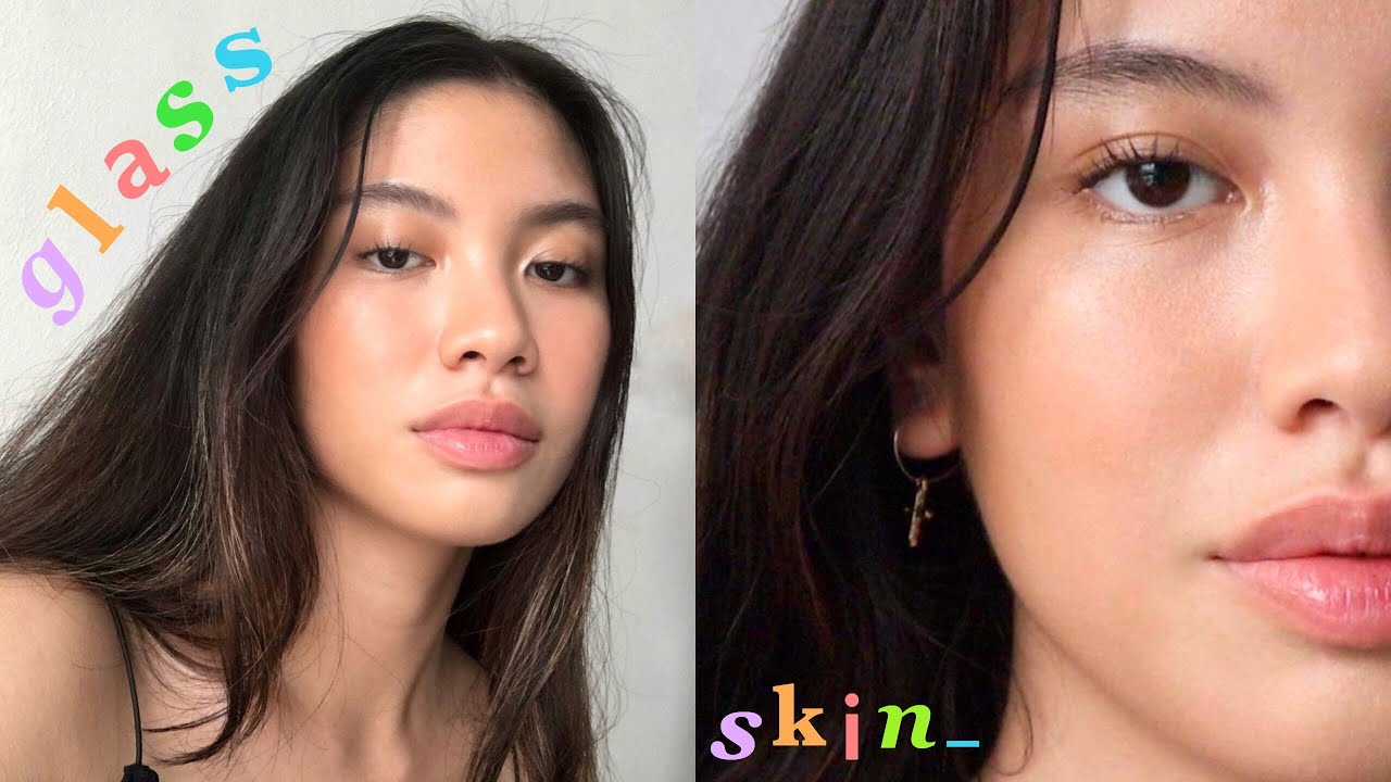 GLOWY GLASS SKIN MAKEUP 🍒