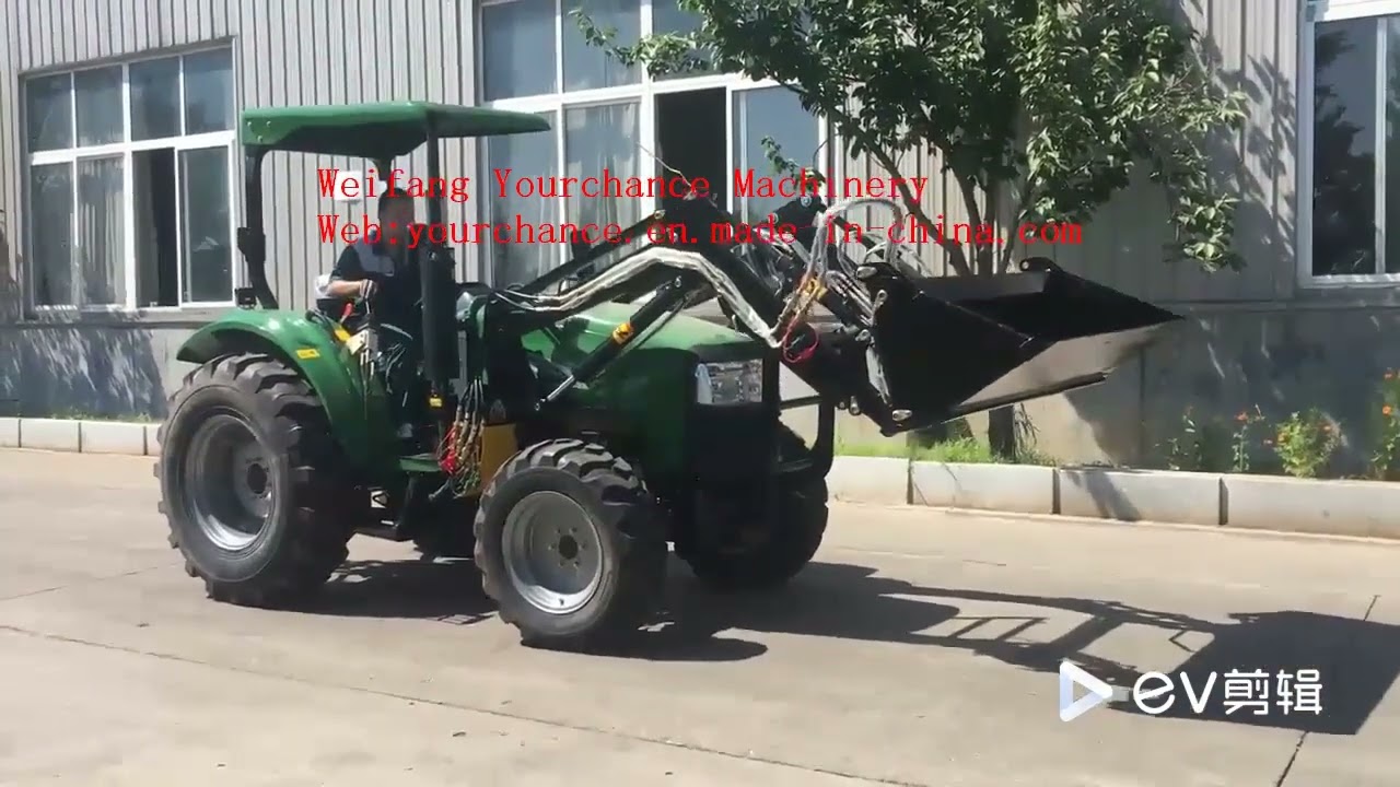 Europe CE Certificate Dq554 55HP 4WD Agricultural Farm Garden Wheel Tractor with Tz04D Quick Hitch 4