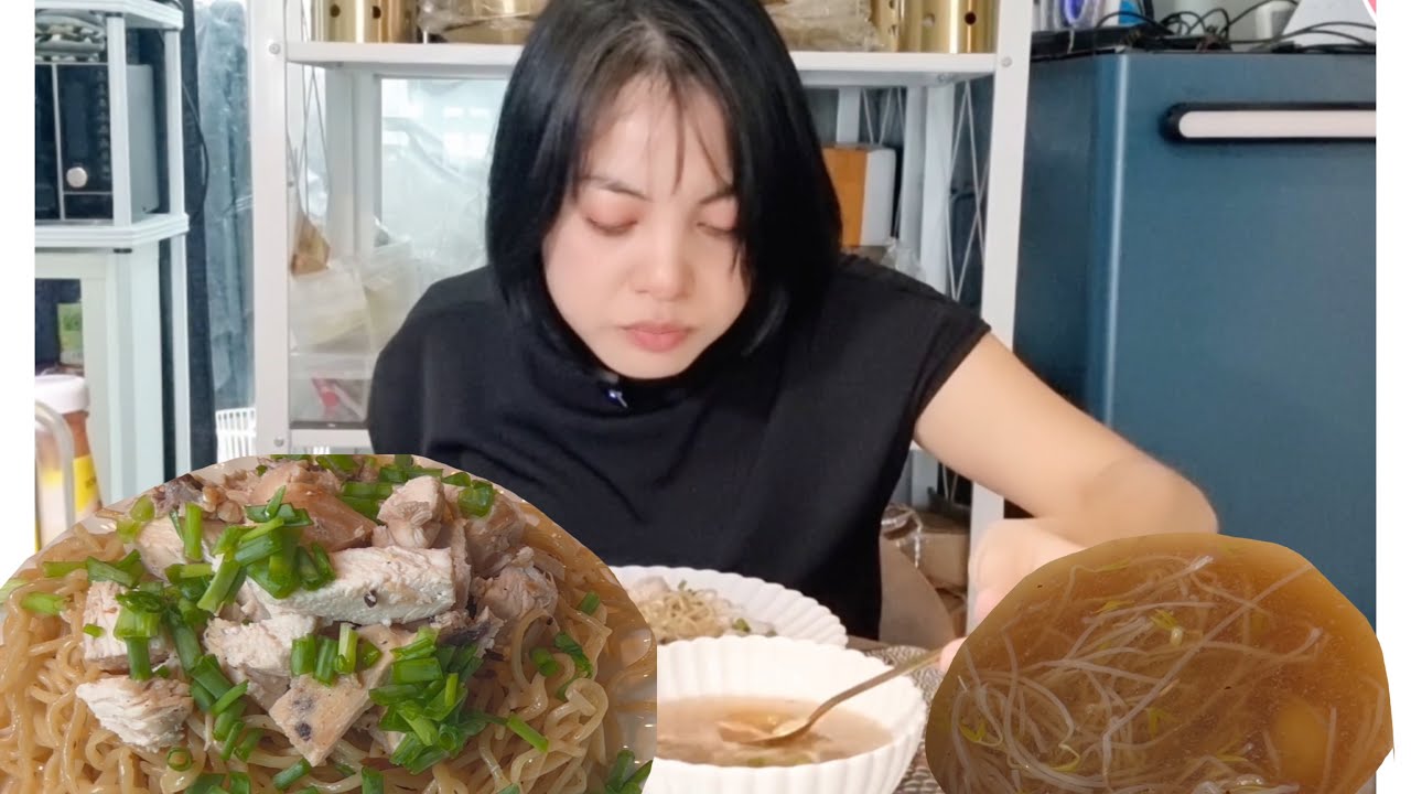 ကြက်သားဆီချက်ခေါက်ဆွဲ ဝါးတီး Making Garlicky Noodles with chicken