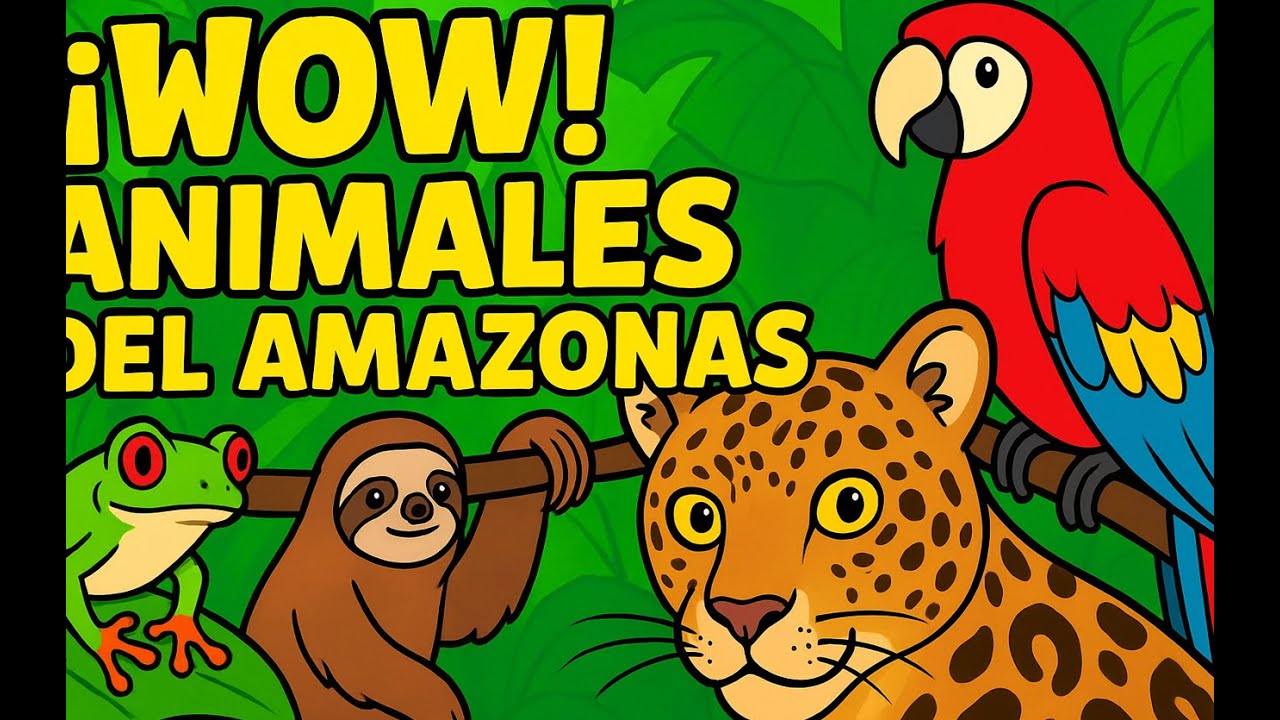 Los ANIMALES del AMAZONAS que todos los NIÑOS Deben CONOCER.