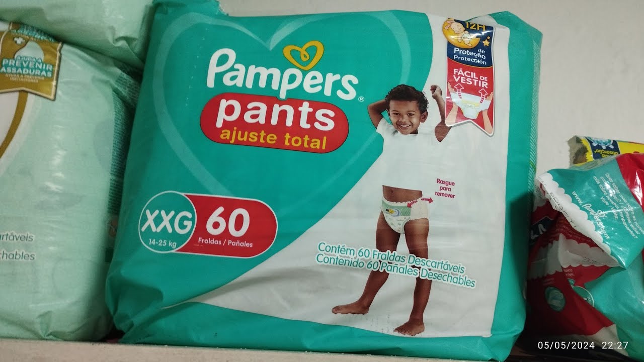 Fralda Pampers pants ajuste total reformulada. Resenha e minha opinião. Será que mudou?