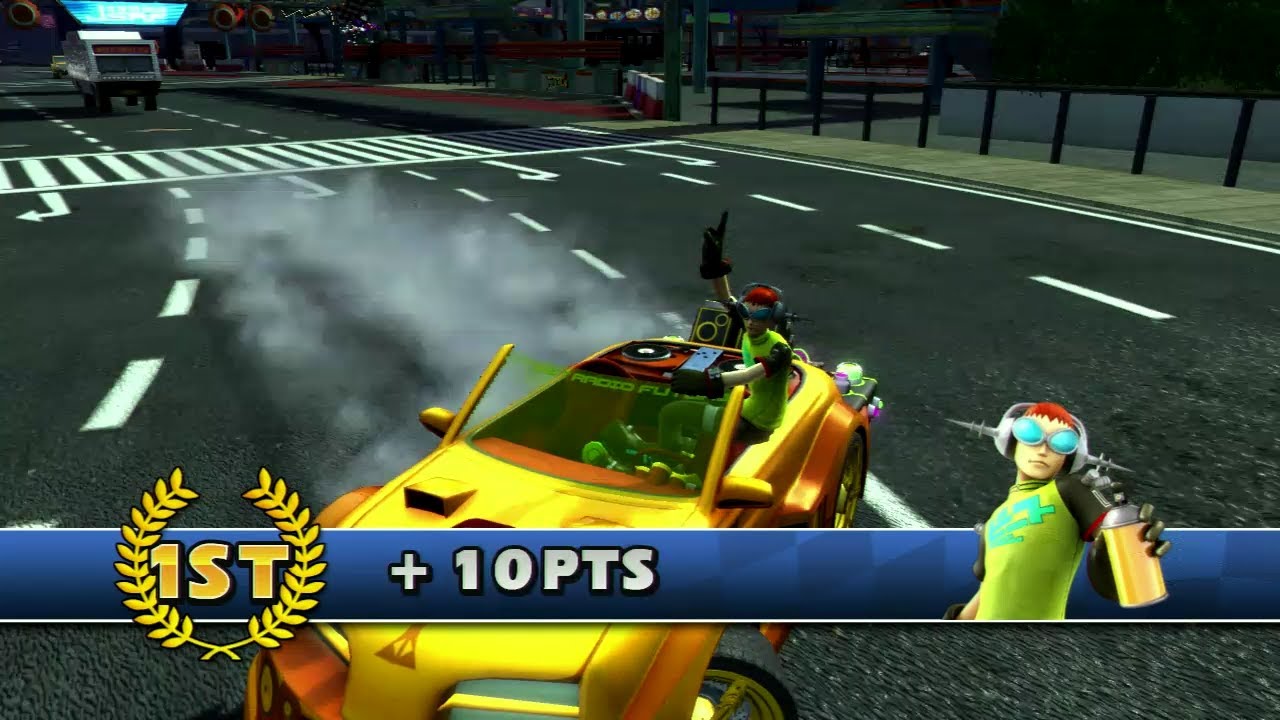 Sonic & Sega All-Stars Racing (PS3) Beat Racing In Graffiti Cup (Expert)