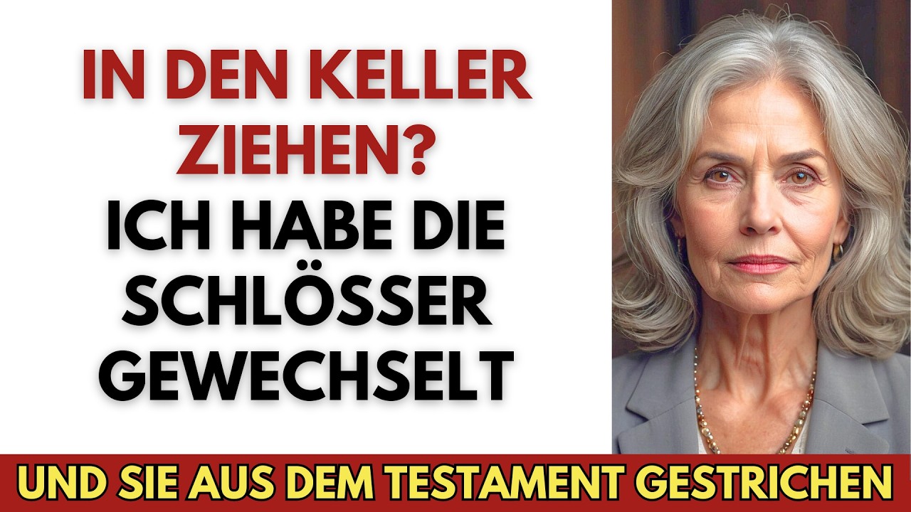 Meine Schwiegertochter schickte mich in den Keller—Also änderte ich Schlösser und Testament