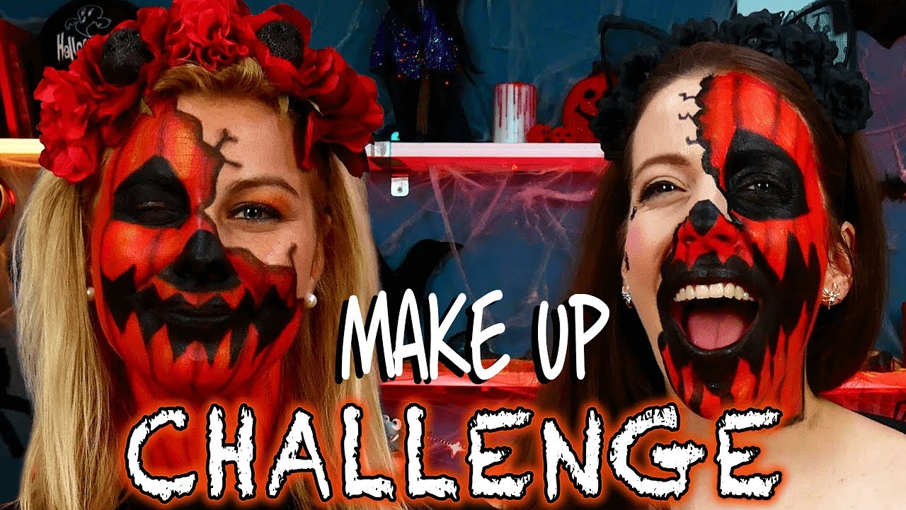 CHALLENGE MAQUILLAGE - HALLOWEEN CITROUILLE avec VIRGINIE FAIT SA CUISINE