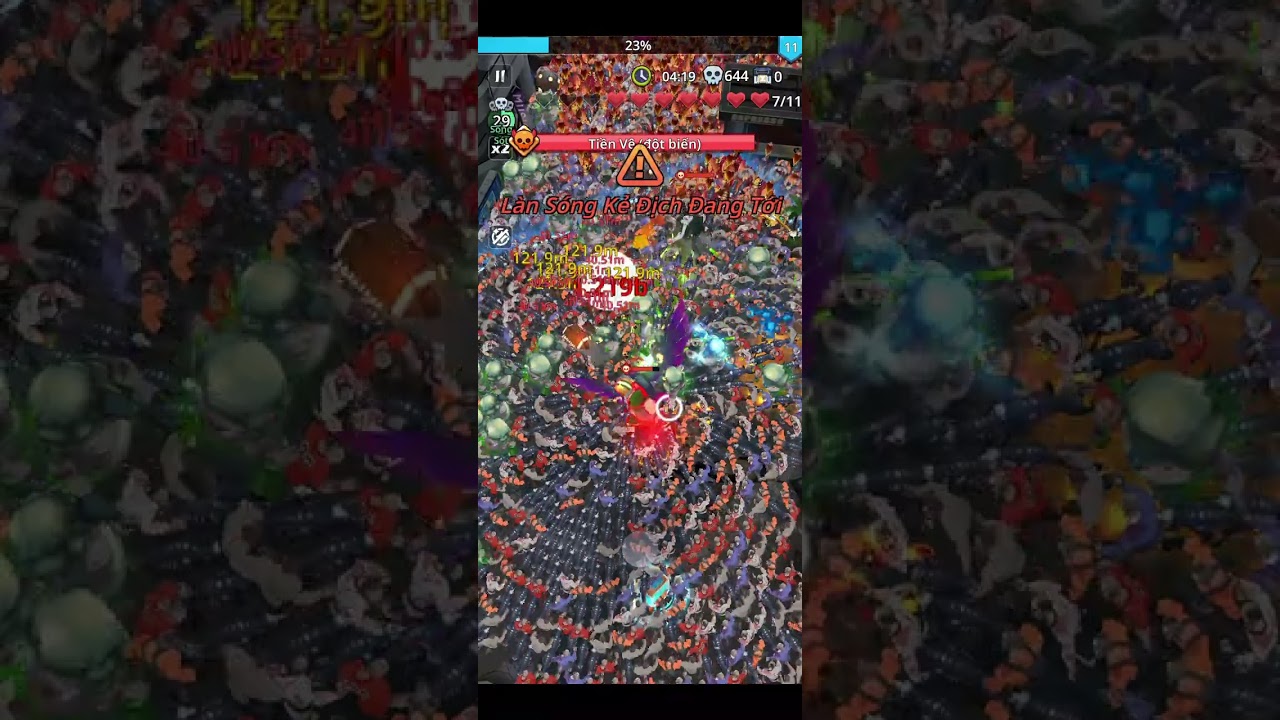 Zombie waves 102. Vượt ải bằng combo gió