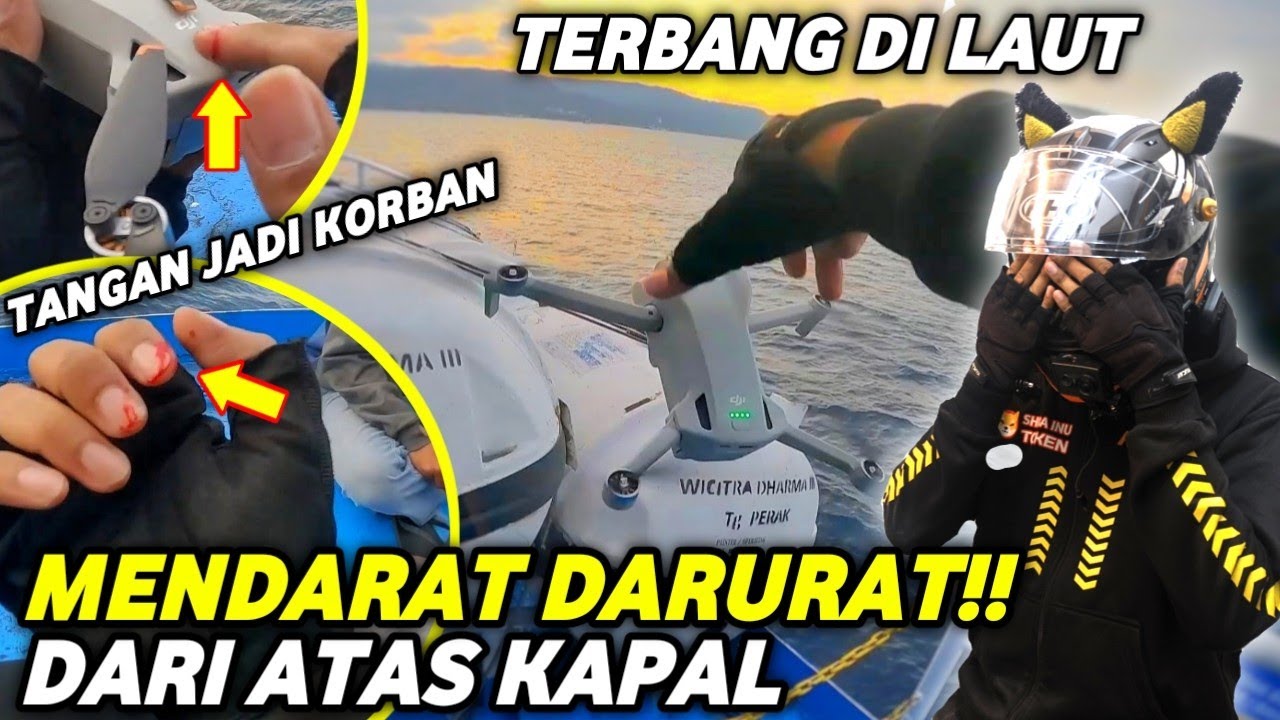 DRONE AKU JATUH DIATAS KAPAL