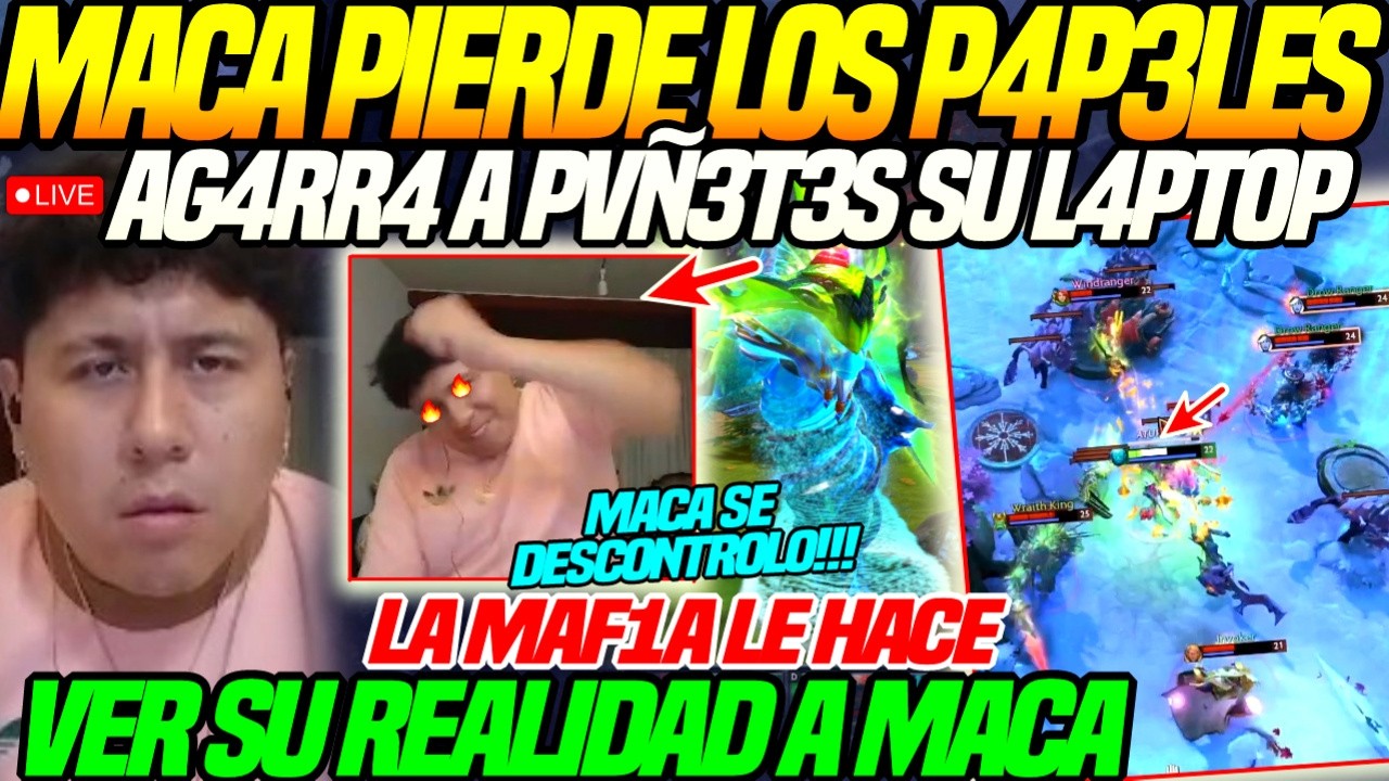 😲MACARIUS AG4RR4 a PVÑ3T3S su L4PT0P😲LA MAF1A le hace ver su REALIDAD, LO ENFRI4N de 2 PODERES dota2