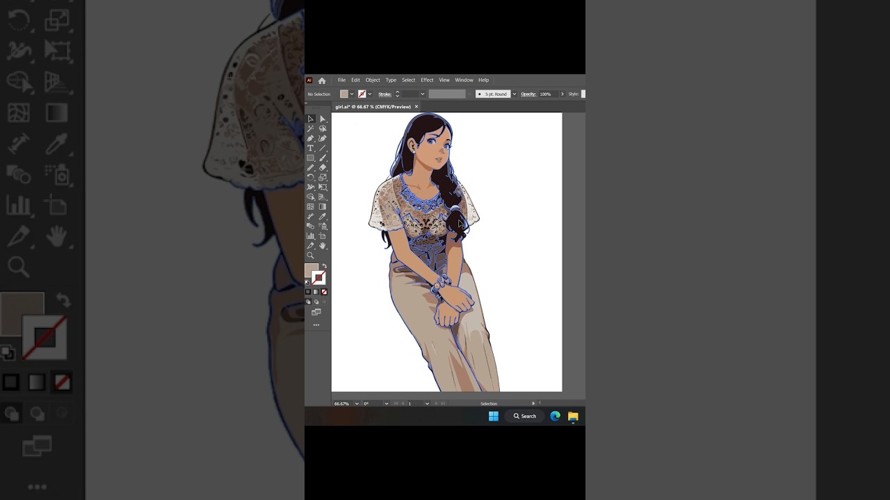 Illustrator | Image Trace #illustration #illustrator #graphic #trending #shorts #viral #tracing #ai