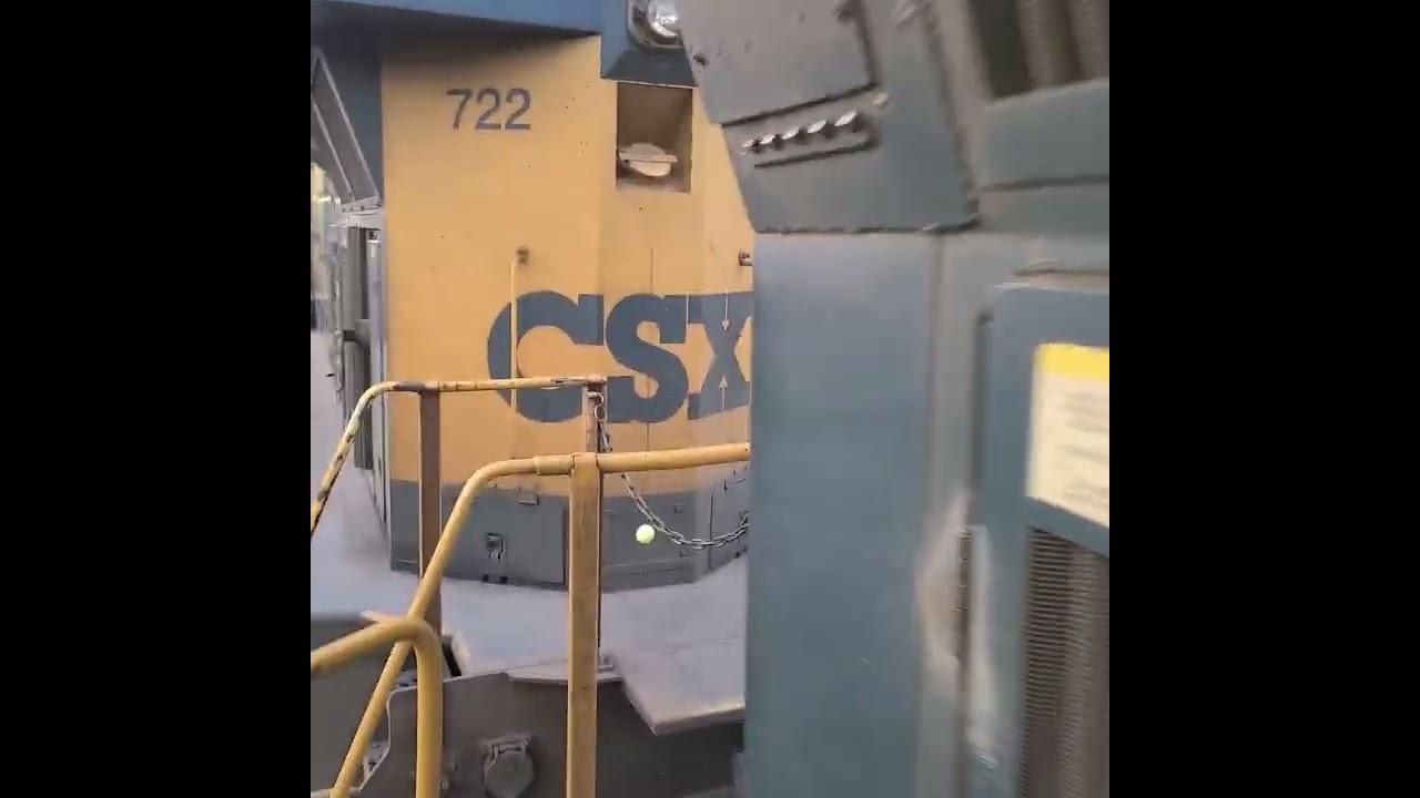cab tour of csx 722 and 90