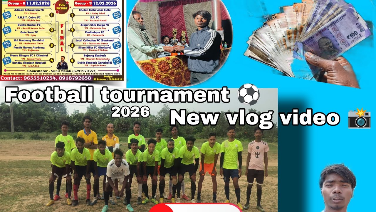 New santali vlog video football tournament vlog video 
