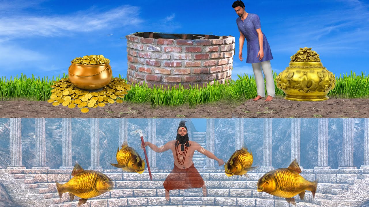 ಭೂಗತ ಚಿನ್ನದ ಮೀನು - Underground Golden Fish - Kannada Stories - Kannada kathe - Kannada story