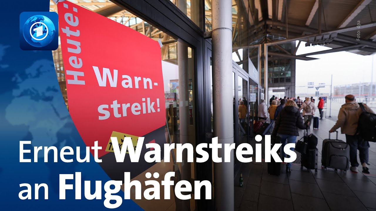 Erneut Warnstreiks an mehreren deutschen Flughäfen