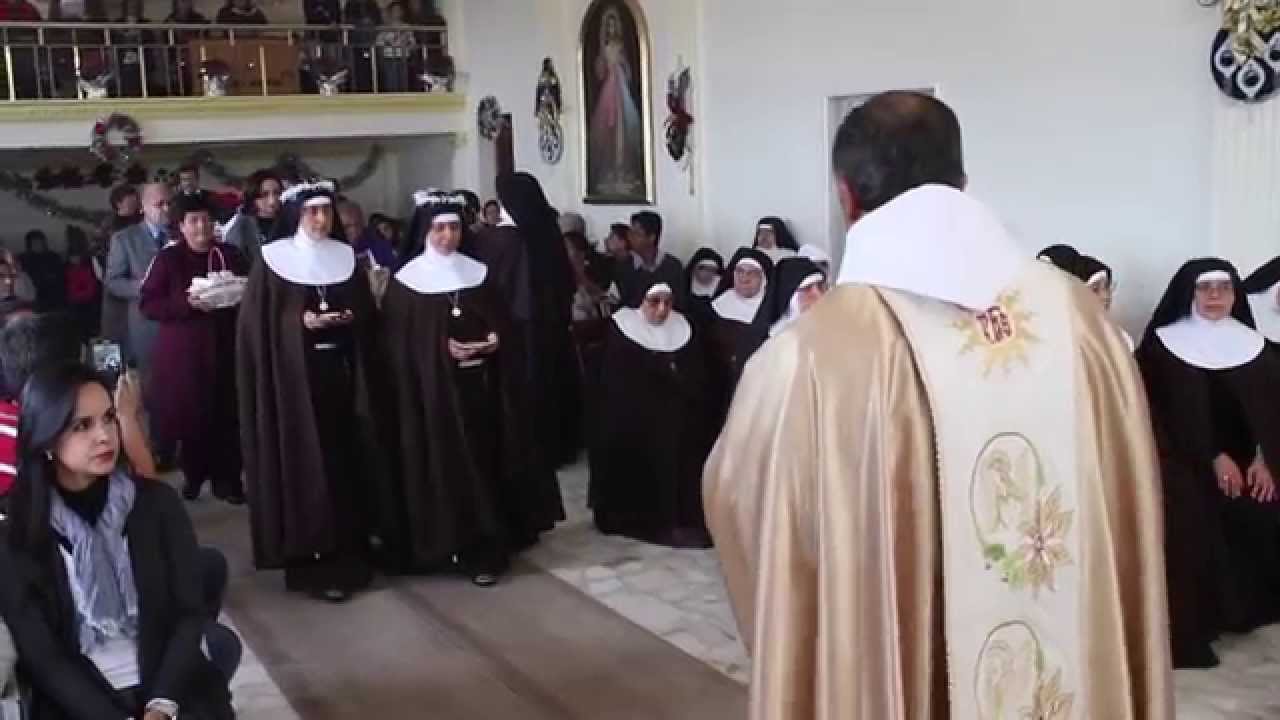 Profesión de votos temporales Hermanas Clarisas María y Erika