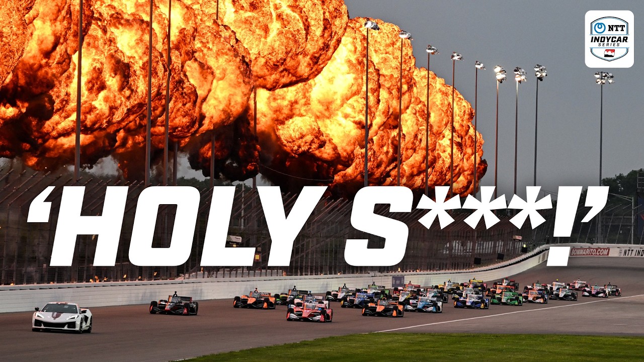 Drivers React to Pre-Race Pyro | 2025 Bommarito Automotive Group 500 | INDYCAR
