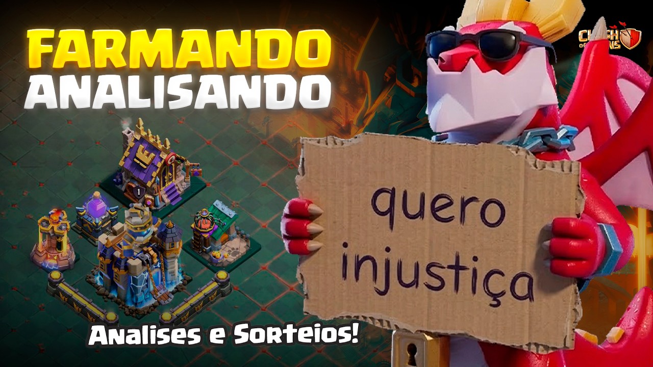 🚨 AO VIVO! ANÁLISE DE VILAS 💚 FARM + DICAS + SORTEIOS