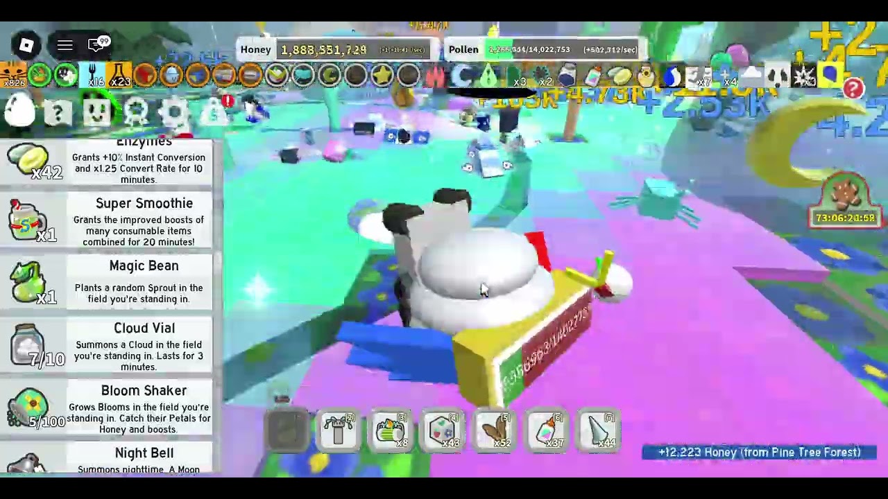 boosting with friend to get a lot of honey