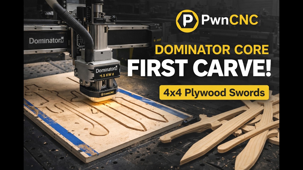 Dominator Core Maiden Carve — посмотрите на этот станок с ЧПУ в действии! ⚔️