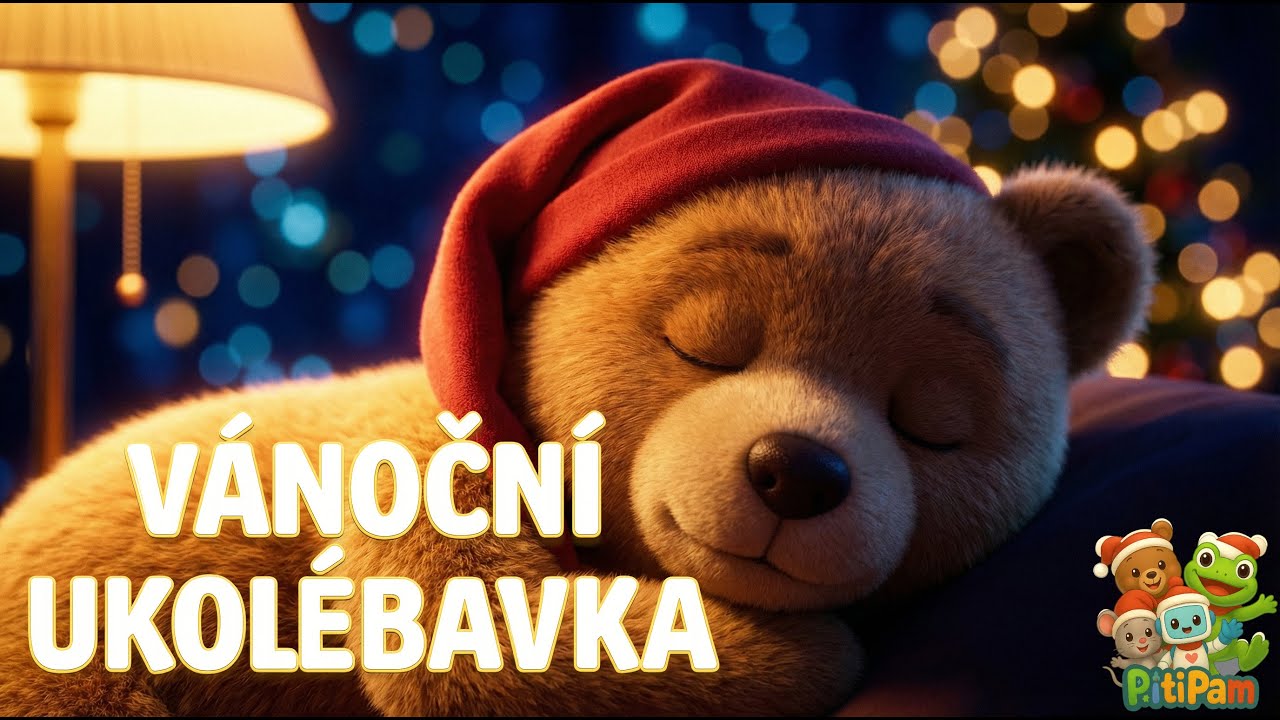 Vánoční UKOLÉBAVKA pro děti 🌙 Medvídek Davídek | Písničky na usínání a klidné Vánoce | PitiPam