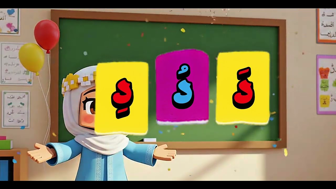 نتعلم مع ساره حرف🧸الدال/ساره الشطوره🎀🌟