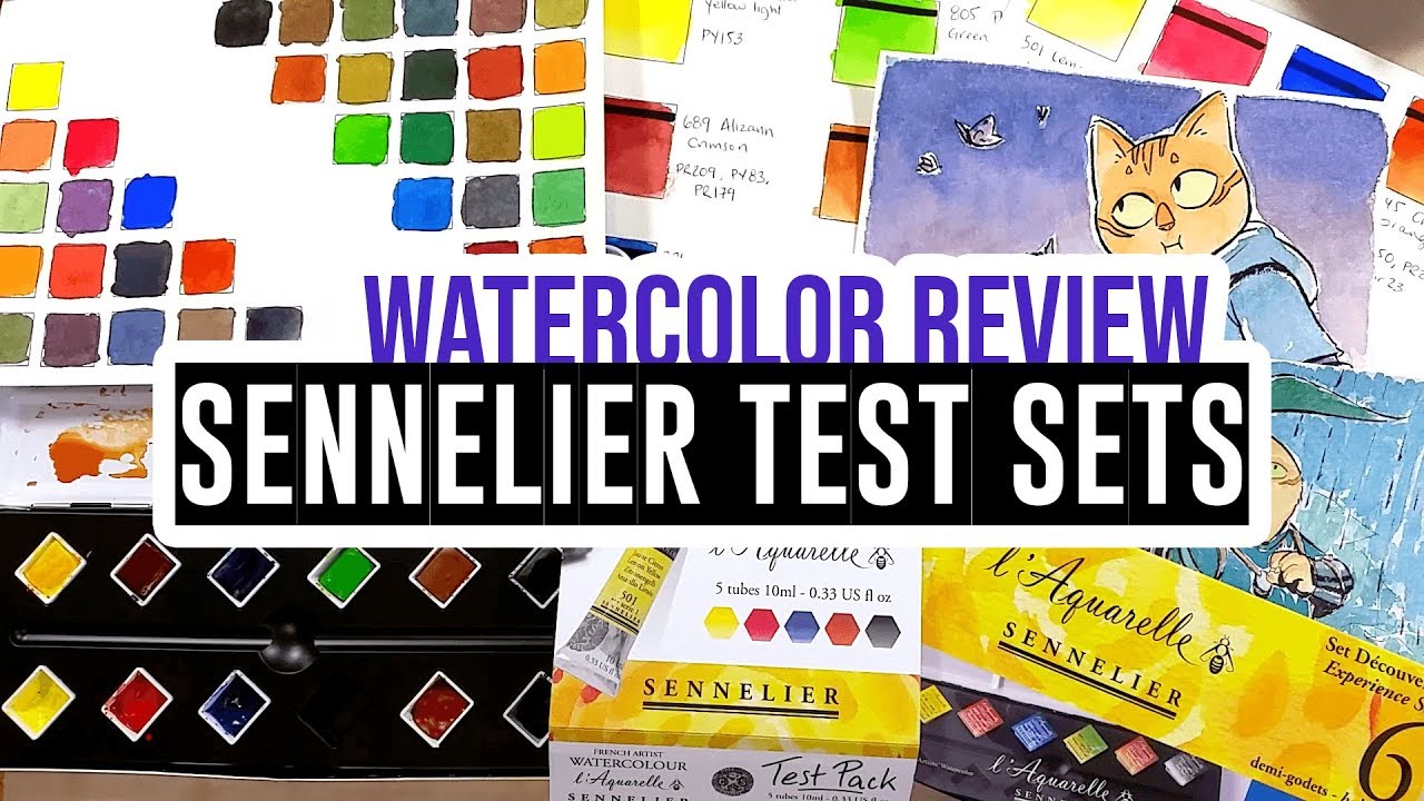 Review & Demo : Sennelier Test Pack + Experience Set! 🎨