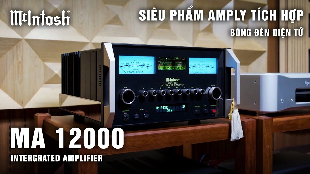 KHỦNG LONG XUẤT HIỆN | - Amply mạnh mẽ chuyên trị nhiều loa khó tính Mcintosh MA12000 chính hãng