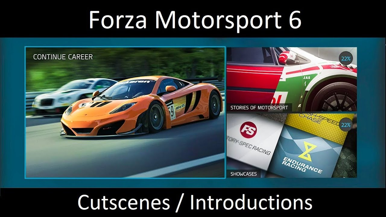 Forza Motorsport 6 All Cutscenes and All Introductions