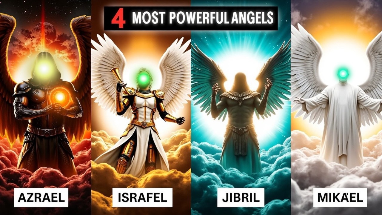 The Stories of 4 Most Powerful Angels in Islam