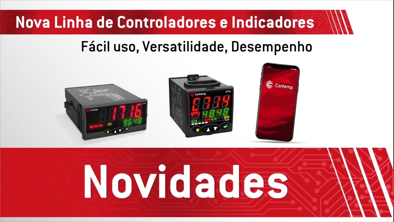 Nova Linha de Controladores e Indicadores Contemp