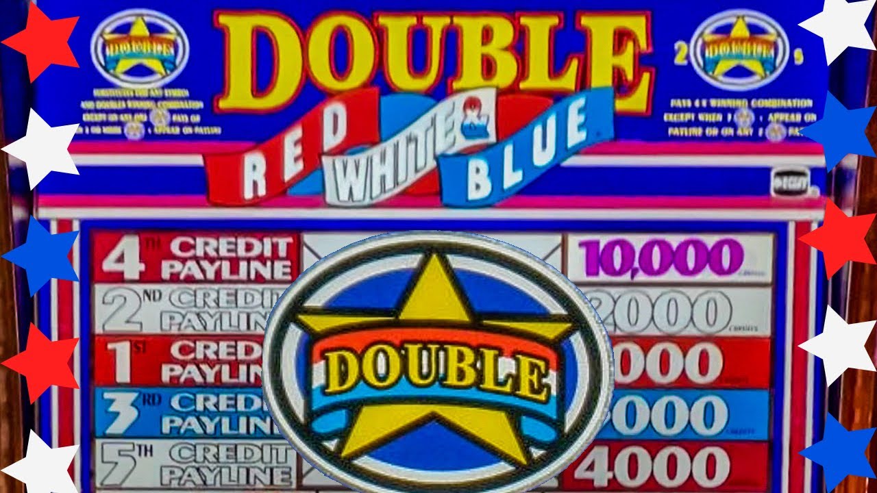 Old School Double Red White & Blue 3 Reel Slot Hits a Pay Streak