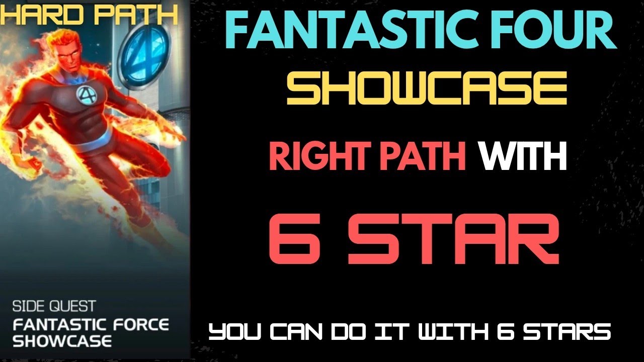 Fantastic Four Showcase Right Path with 6 STAR Champions | 5 Solos | -  mcoc