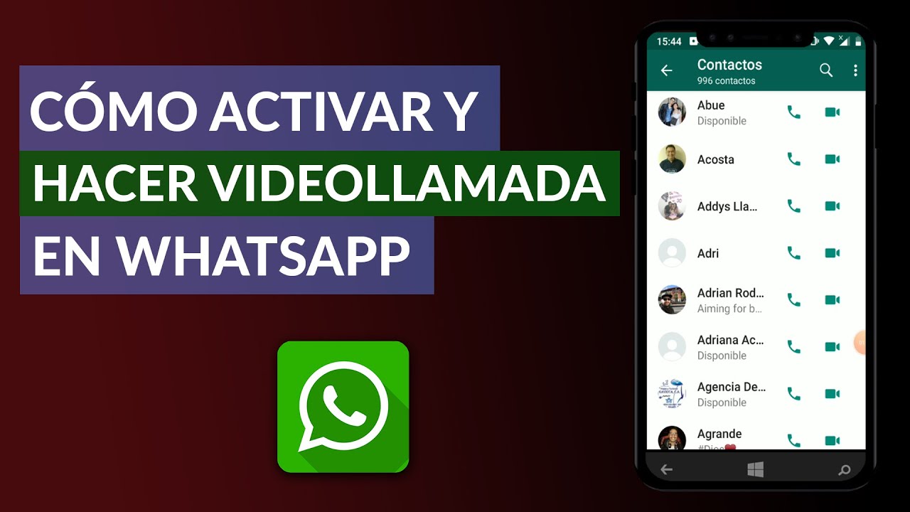 C&oacute;mo Activar y Hacer Videollamadas en WhatsApp en mi Celular