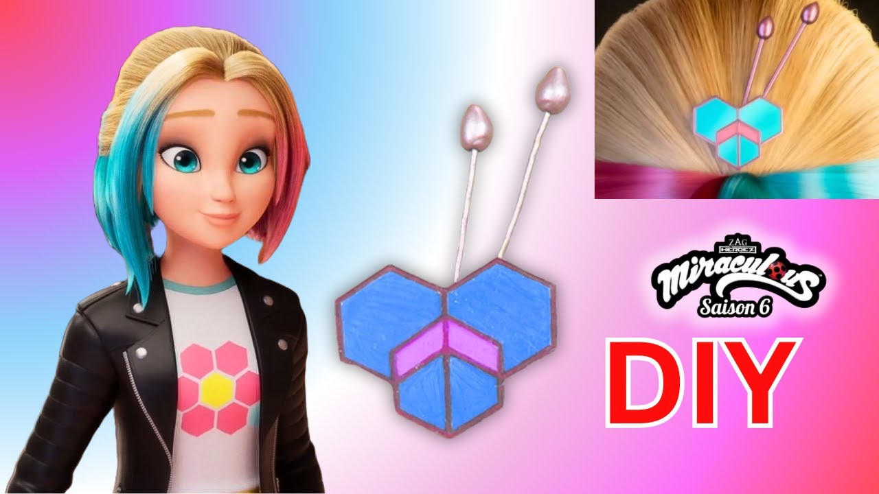 DIY Bee Miraculous Zoe camouflage Season 6 hair comb | I Rewrote Miraculous with DIYs S1Ep5