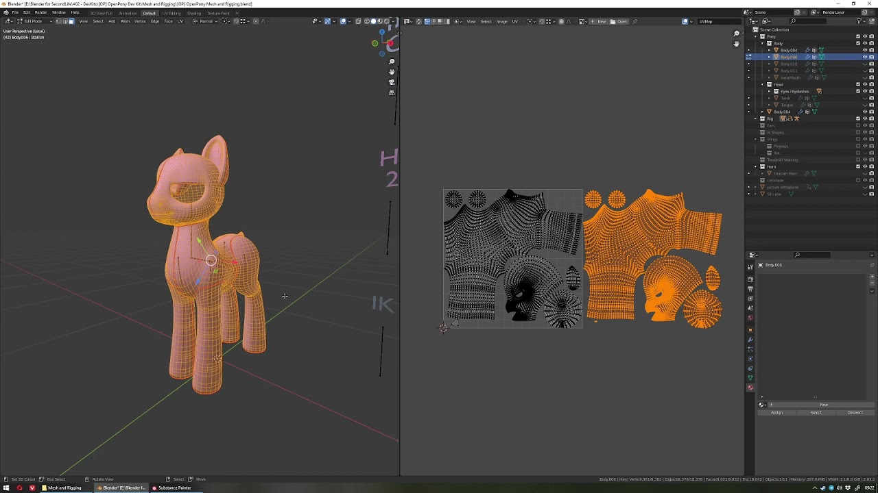 Open Pony to Substance Painter